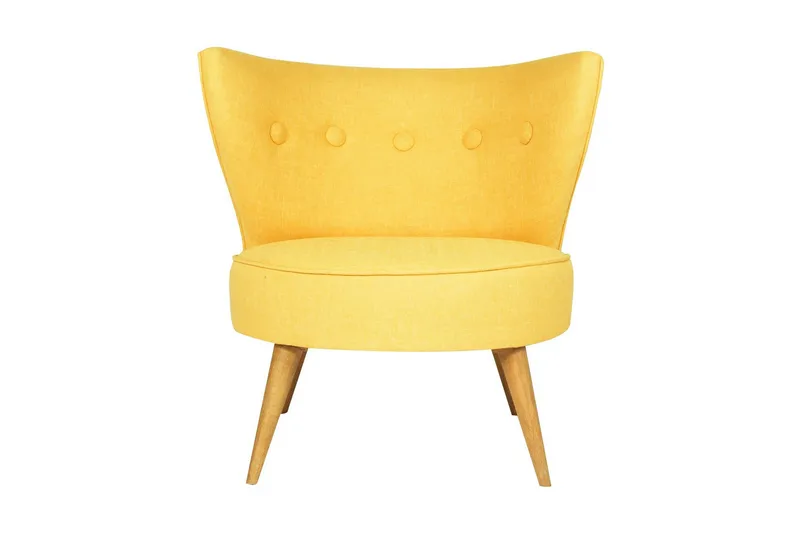 Biby Fåtölj med Armstöd - Gul - Möbler - Stolar & fåtöljer - Fåtölj