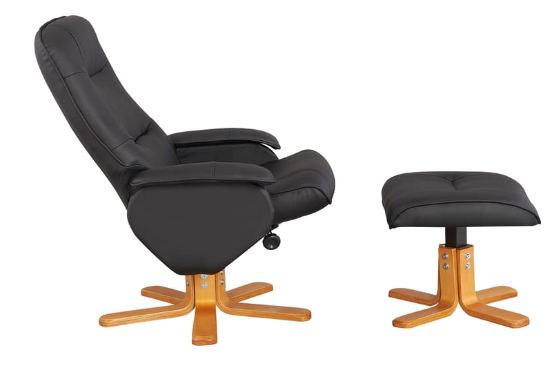 Arpino Reclinerfåtölj Konstläder - Svart - Möbler - Stolar & fåtöljer - Fåtölj - Biofåtölj & reclinerfåtölj