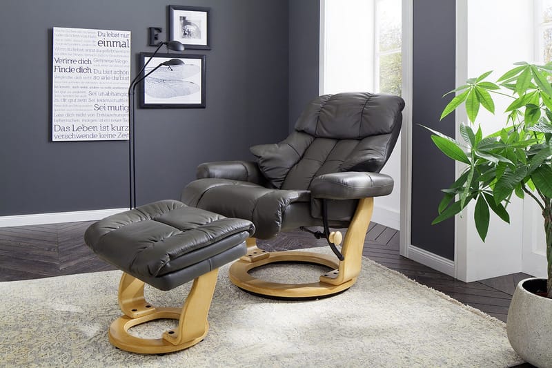 Calgary Reclinerfåtölj - Grå - Möbler - Stolar & fåtöljer - Fåtölj - Biofåtölj & reclinerfåtölj