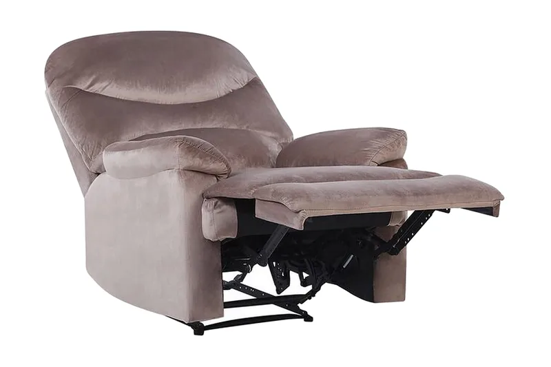 Ellov Fåtölj - Brungrå/Sammet - Möbler - Stolar & fåtöljer - Fåtölj - Biofåtölj & reclinerfåtölj