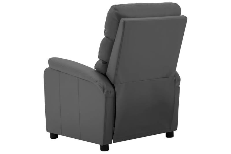 Fällbar fåtölj grå konstläder - Grå - Möbler - Stolar & fåtöljer - Fåtölj - Biofåtölj & reclinerfåtölj
