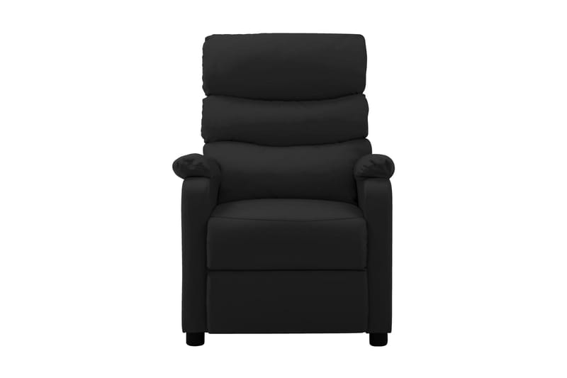 Fällbar fåtölj svart konstläder - Svart - Möbler - Stolar & fåtöljer - Fåtölj - Biofåtölj & reclinerfåtölj