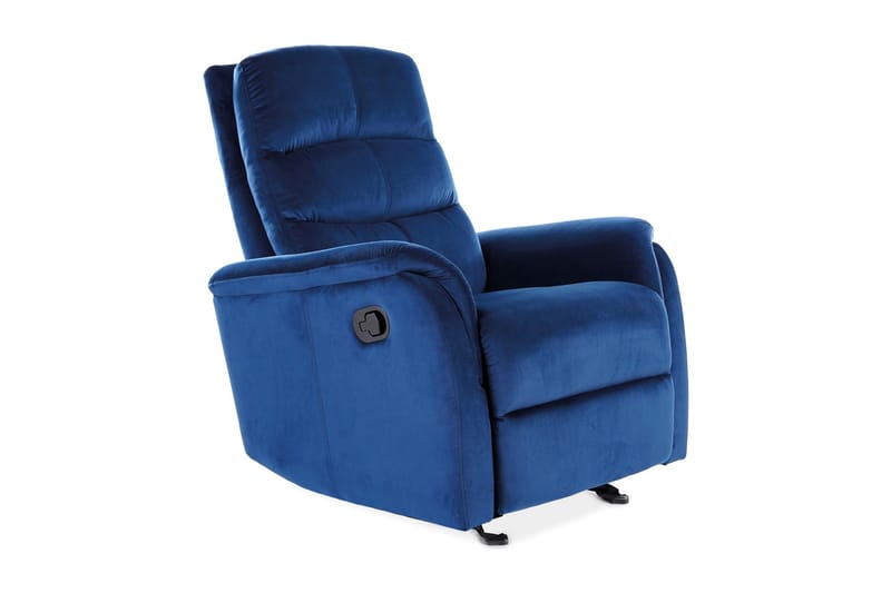 Jowisza Reclinerfåtölj Ställbar - Sammet/Marinblå - Möbler - Stolar & fåtöljer - Fåtölj - Biofåtölj & reclinerfåtölj