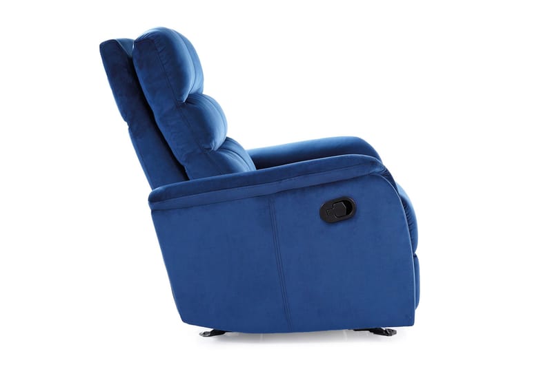 Jowisza Reclinerfåtölj Ställbar - Sammet/Marinblå - Möbler - Stolar & fåtöljer - Fåtölj - Biofåtölj & reclinerfåtölj