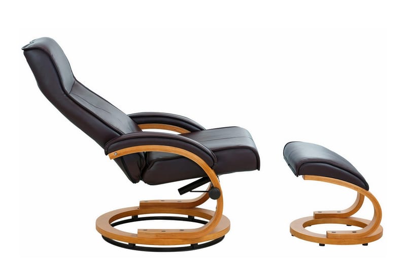 Pasha Reclinerfåtölj Läder - Grå - Möbler - Stolar & fåtöljer - Fåtölj - Biofåtölj & reclinerfåtölj