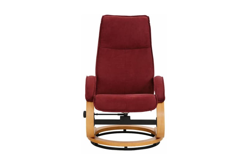 Pasha Reclinerfåtölj Microfiber - Röd/Trä - Möbler - Stolar & fåtöljer - Fåtölj - Biofåtölj & reclinerfåtölj