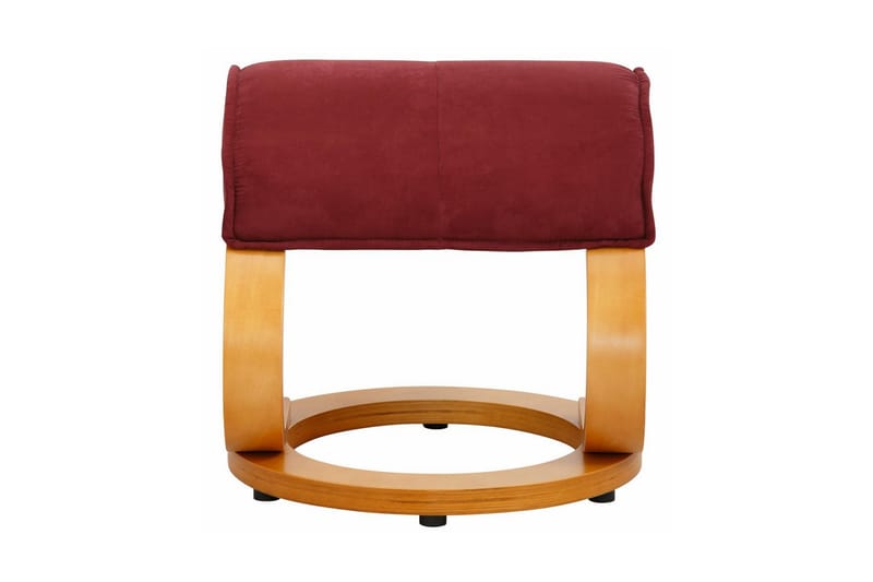 Pasha Reclinerfåtölj Microfiber - Röd/Trä - Möbler - Stolar & fåtöljer - Fåtölj - Biofåtölj & reclinerfåtölj