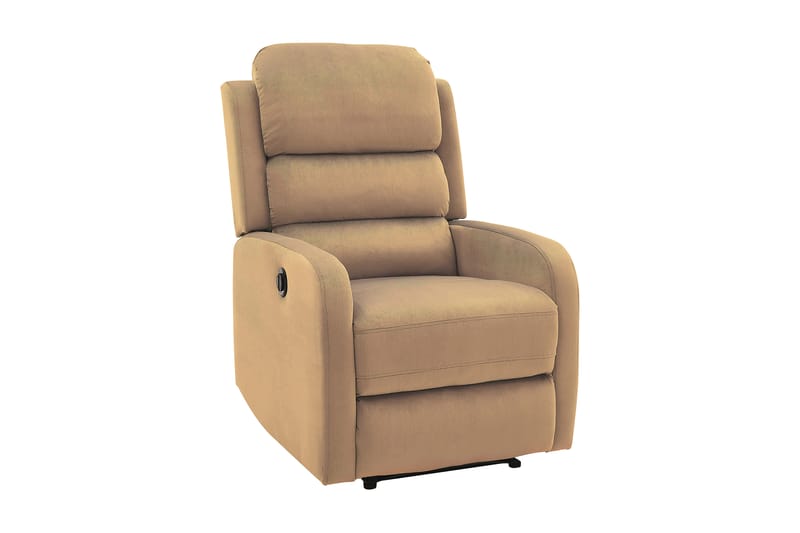 Pegaza Reclinerfåtölj Elektrisk - Sammet/Beige - Möbler - Stolar & fåtöljer - Fåtölj - Biofåtölj & reclinerfåtölj