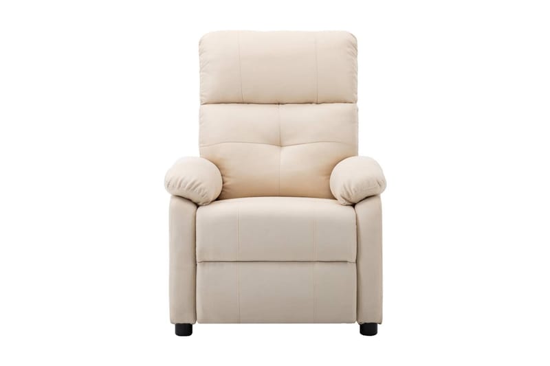 Reclinerfåtölj gräddvit tyg - Vit - Möbler - Stolar & fåtöljer - Fåtölj - Biofåtölj & reclinerfåtölj