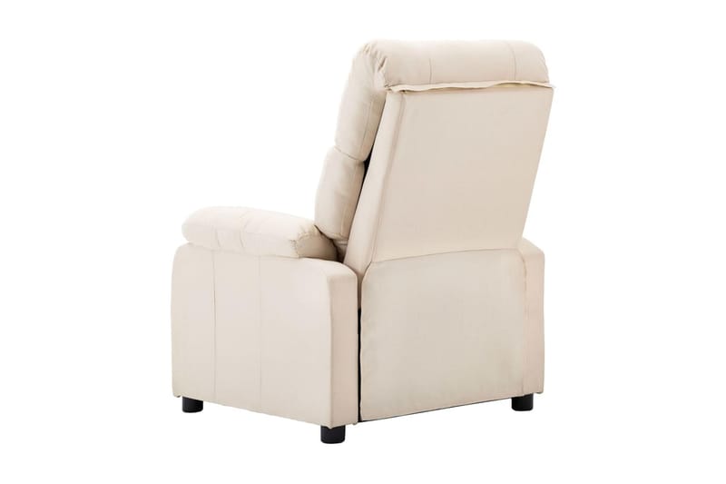 Reclinerfåtölj gräddvit tyg - Vit - Möbler - Stolar & fåtöljer - Fåtölj - Biofåtölj & reclinerfåtölj