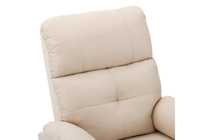 Reclinerfåtölj gräddvit tyg - Vit - Möbler - Stolar & fåtöljer - Fåtölj - Biofåtölj & reclinerfåtölj