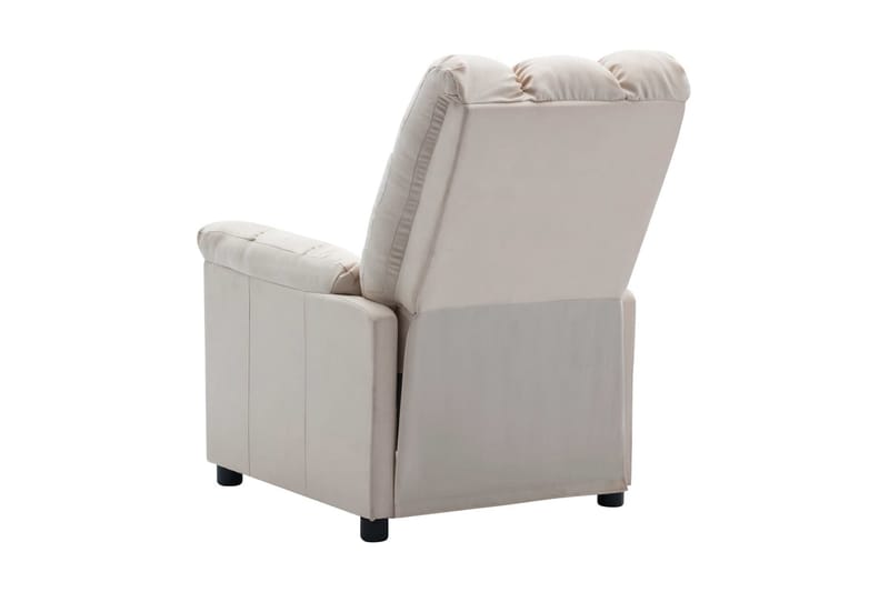 Reclinerfåtölj gräddvit tyg - Vit - Möbler - Stolar & fåtöljer - Fåtölj - Biofåtölj & reclinerfåtölj