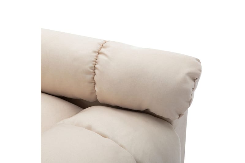 Reclinerfåtölj gräddvit tyg - Vit - Möbler - Stolar & fåtöljer - Fåtölj - Biofåtölj & reclinerfåtölj