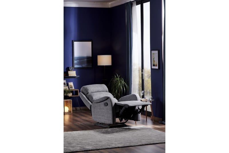 Reclinerfåtölj - Grå - Möbler - Stolar & fåtöljer - Fåtölj - Biofåtölj & reclinerfåtölj