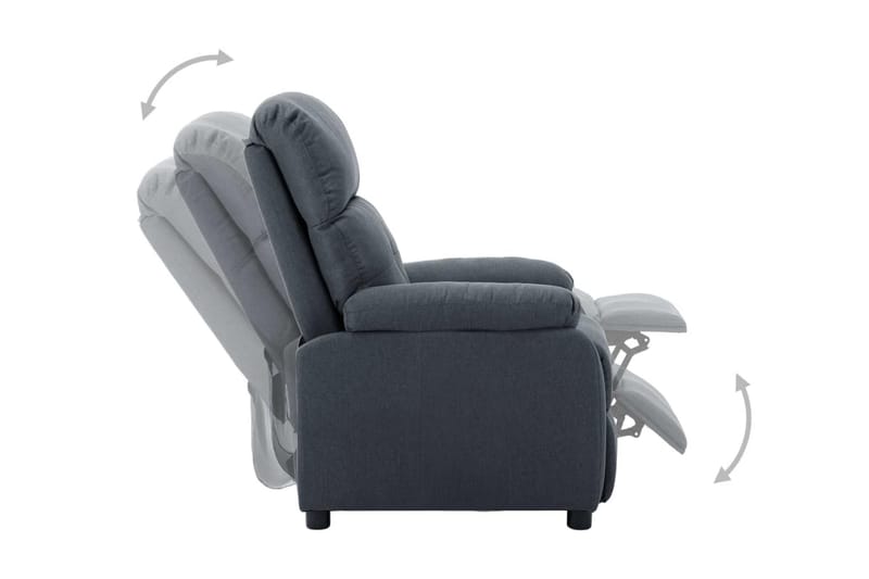 Reclinerfåtölj ljusgrå tyg - Grå - Möbler - Stolar & fåtöljer - Fåtölj - Biofåtölj & reclinerfåtölj