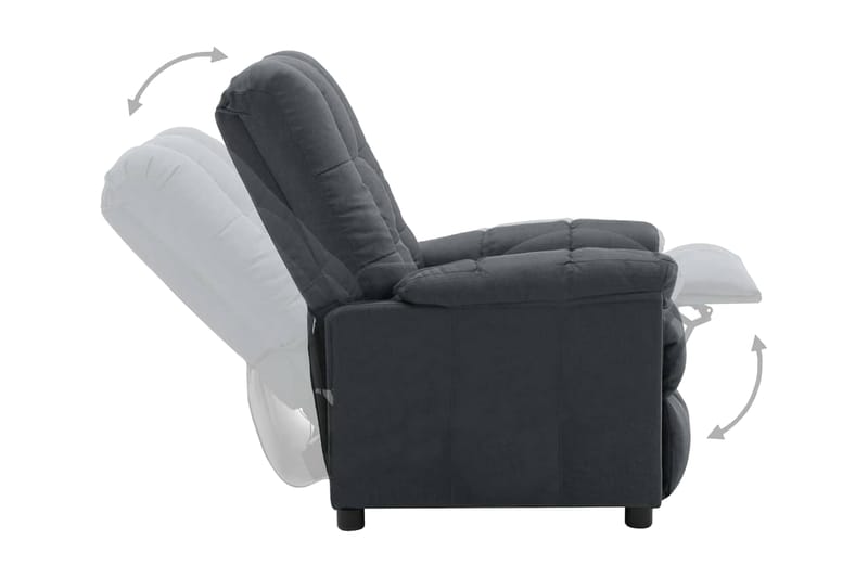 Reclinerfåtölj ljusgrå tyg - Grå - Möbler - Stolar & fåtöljer - Fåtölj - Biofåtölj & reclinerfåtölj