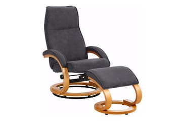Reclinerfåtölj Loft24 Pasha Reclinerfåtölj Microfiber Grå - Möbler - Stolar & fåtöljer - Fåtölj - Biofåtölj & reclinerfåtölj