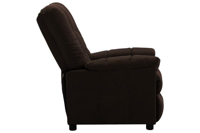 Reclinerfåtölj mörkbrun tyg - Brun - Möbler - Stolar & fåtöljer - Fåtölj - Biofåtölj & reclinerfåtölj