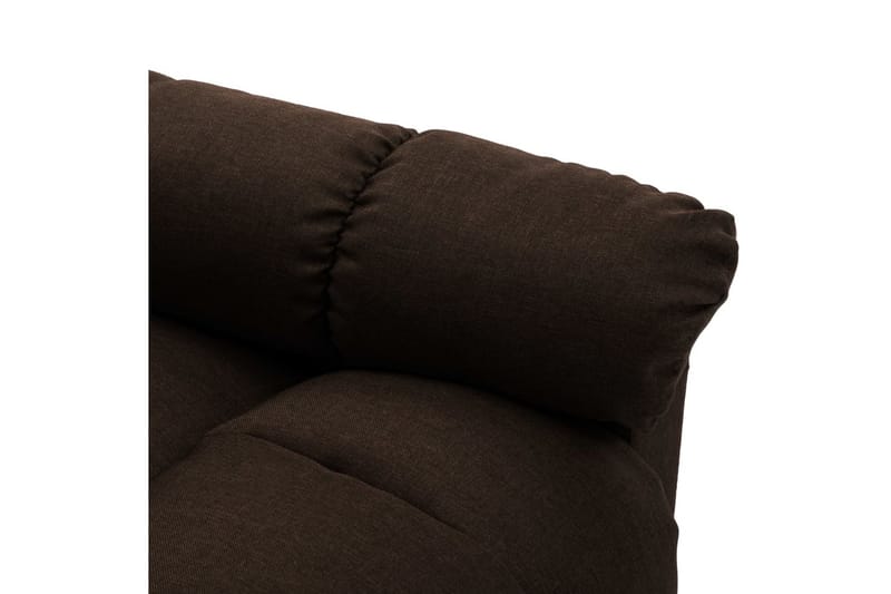 Reclinerfåtölj mörkbrun tyg - Brun - Möbler - Stolar & fåtöljer - Fåtölj - Biofåtölj & reclinerfåtölj