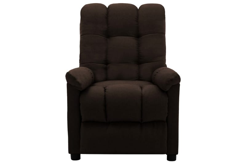 Reclinerfåtölj mörkbrun tyg - Brun - Möbler - Stolar & fåtöljer - Fåtölj - Biofåtölj & reclinerfåtölj