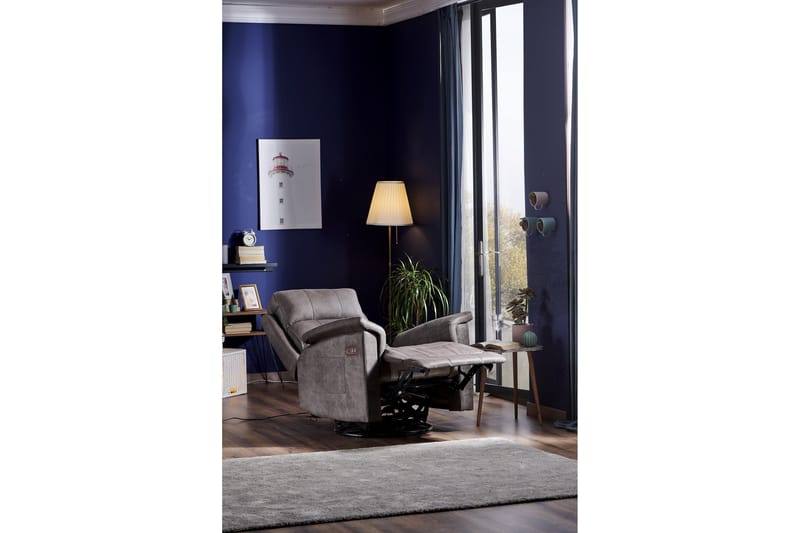 Reclinerfåtölj - Mörkbrun - Möbler - Stolar & fåtöljer - Fåtölj - Biofåtölj & reclinerfåtölj