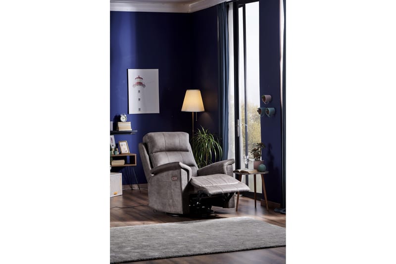 Reclinerfåtölj - Mörkbrun - Möbler - Stolar & fåtöljer - Fåtölj - Biofåtölj & reclinerfåtölj