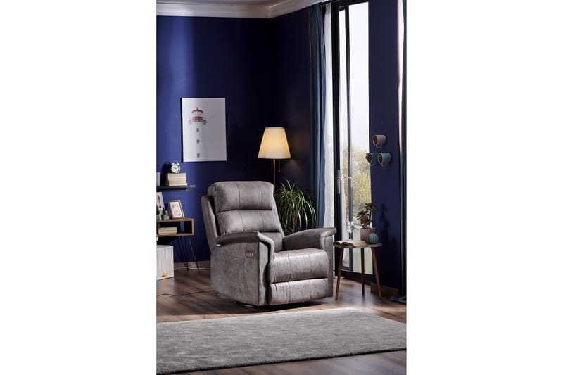 Reclinerfåtölj - Mörkbrun - Möbler - Stolar & fåtöljer - Fåtölj - Biofåtölj & reclinerfåtölj