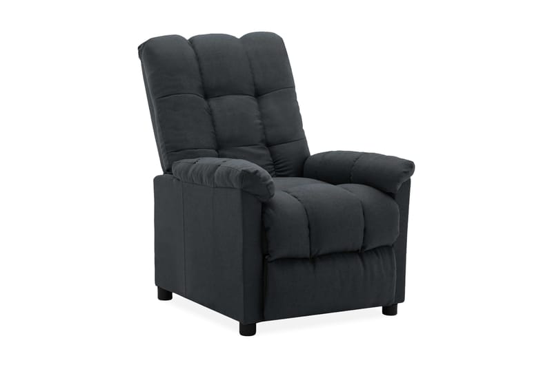 Reclinerfåtölj mörkgrå tyg - Grå - Möbler - Stolar & fåtöljer - Fåtölj - Biofåtölj & reclinerfåtölj