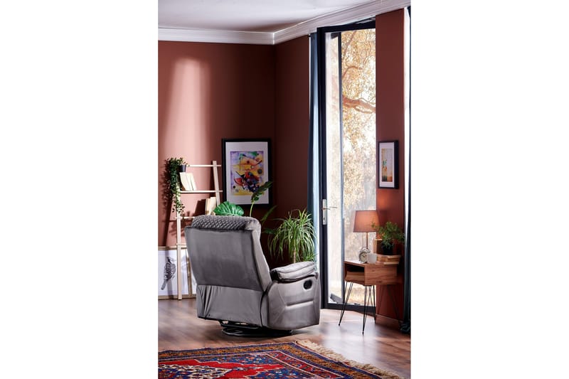 Reclinerfåtölj - Mörkgrå - Möbler - Stolar & fåtöljer - Fåtölj - Biofåtölj & reclinerfåtölj