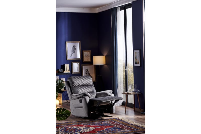 Reclinerfåtölj - Mörkgrå - Möbler - Stolar & fåtöljer - Fåtölj - Biofåtölj & reclinerfåtölj