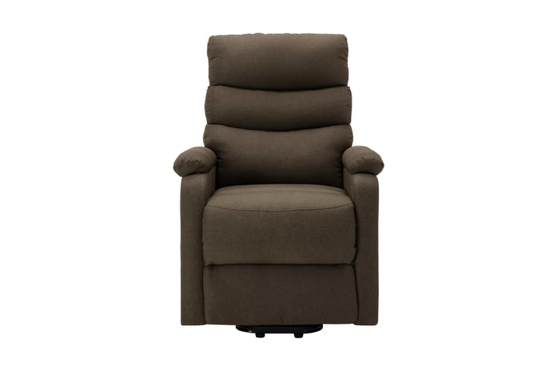 Reclinerfåtölj med uppresningshjälp brun tyg - Brun - Möbler - Stolar & fåtöljer - Fåtölj - Biofåtölj & reclinerfåtölj