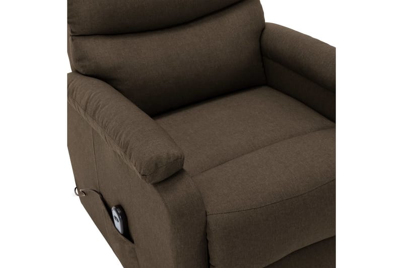 Reclinerfåtölj med uppresningshjälp brun tyg - Brun - Möbler - Stolar & fåtöljer - Fåtölj - Biofåtölj & reclinerfåtölj