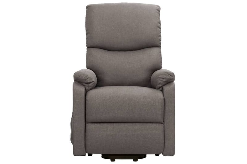 Reclinerfåtölj med uppresningshjälp ljusgrå tyg - Grå - Möbler - Stolar & fåtöljer - Fåtölj - Biofåtölj & reclinerfåtölj