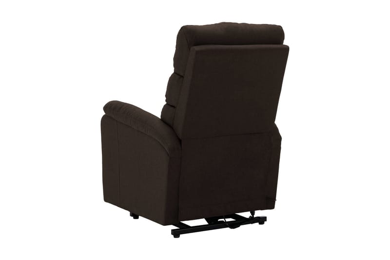 Reclinerfåtölj med uppresningshjälp mörkbrun tyg - Brun - Möbler - Stolar & fåtöljer - Fåtölj - Biofåtölj & reclinerfåtölj