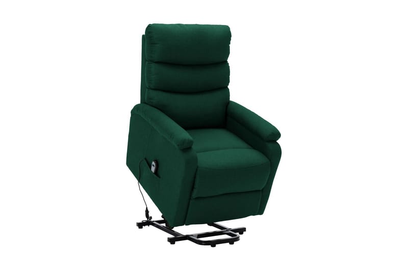 Reclinerfåtölj med uppresningshjälp mörkgrön tyg - Grön - Möbler - Stolar & fåtöljer - Fåtölj - Biofåtölj & reclinerfåtölj