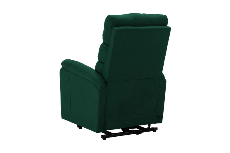 Reclinerfåtölj med uppresningshjälp mörkgrön tyg - Grön - Möbler - Stolar & fåtöljer - Fåtölj - Biofåtölj & reclinerfåtölj