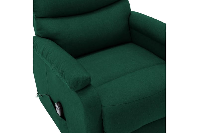 Reclinerfåtölj med uppresningshjälp mörkgrön tyg - Grön - Möbler - Stolar & fåtöljer - Fåtölj - Biofåtölj & reclinerfåtölj