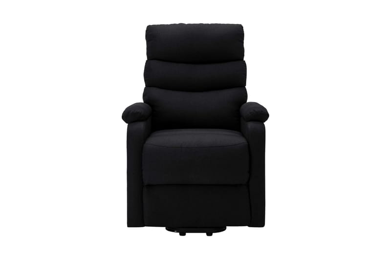 Reclinerfåtölj med uppresningshjälp svart tyg - Svart - Möbler - Stolar & fåtöljer - Fåtölj - Biofåtölj & reclinerfåtölj