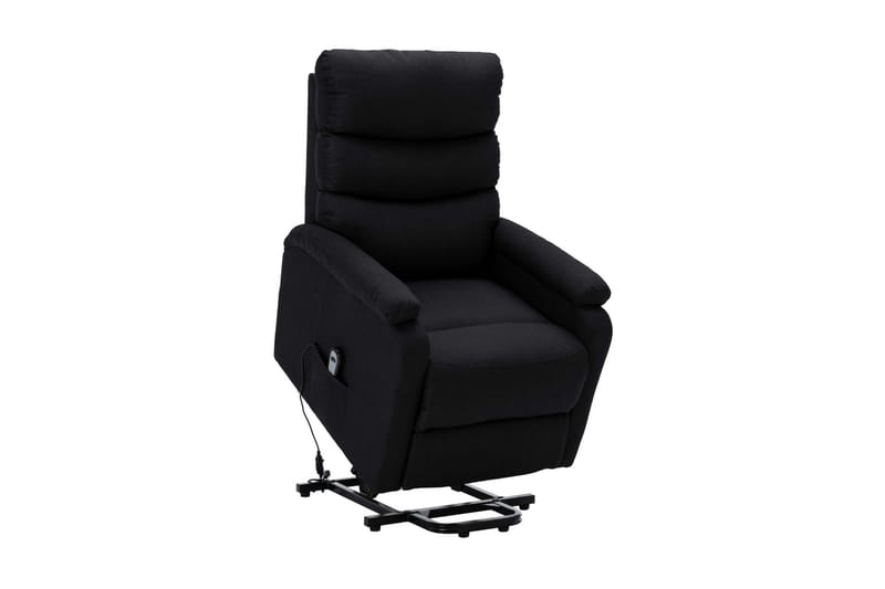 Reclinerfåtölj med uppresningshjälp svart tyg - Svart - Möbler - Stolar & fåtöljer - Fåtölj - Biofåtölj & reclinerfåtölj