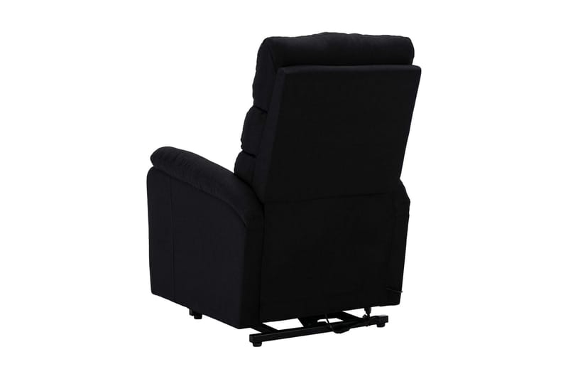 Reclinerfåtölj med uppresningshjälp svart tyg - Svart - Möbler - Stolar & fåtöljer - Fåtölj - Biofåtölj & reclinerfåtölj