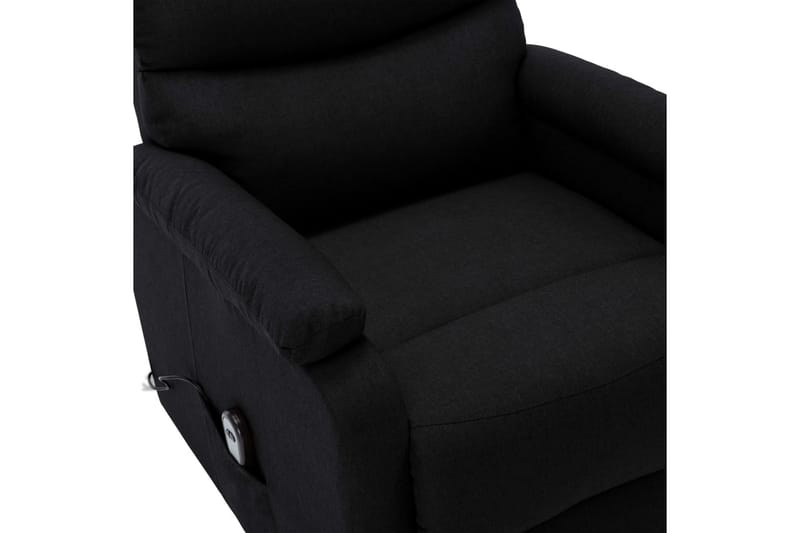 Reclinerfåtölj med uppresningshjälp svart tyg - Svart - Möbler - Stolar & fåtöljer - Fåtölj - Biofåtölj & reclinerfåtölj