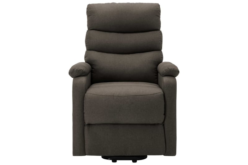Reclinerfåtölj med uppresningshjälp taupe tyg - Brun - Möbler - Stolar & fåtöljer - Fåtölj - Biofåtölj & reclinerfåtölj