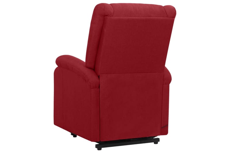 Reclinerfåtölj med uppresningshjälp vinröd tyg - Röd - Möbler - Stolar & fåtöljer - Fåtölj - Biofåtölj & reclinerfåtölj