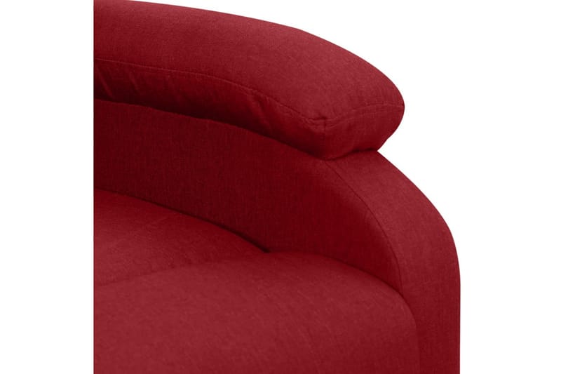 Reclinerfåtölj med uppresningshjälp vinröd tyg - Röd - Möbler - Stolar & fåtöljer - Fåtölj - Biofåtölj & reclinerfåtölj
