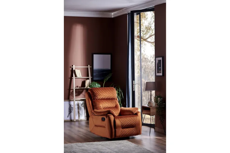 Reclinerfåtölj - Orange - Möbler - Stolar & fåtöljer - Fåtölj - Biofåtölj & reclinerfåtölj