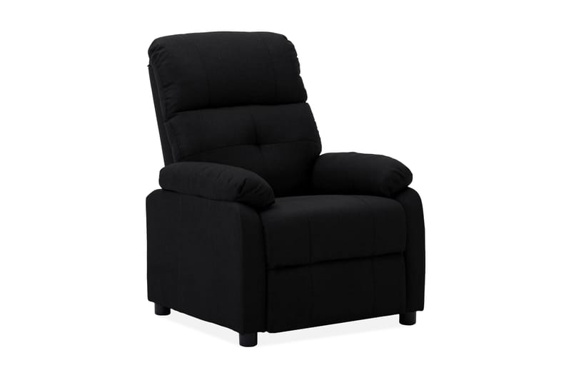 Reclinerfåtölj svart tyg - Svart - Möbler - Stolar & fåtöljer - Fåtölj - Biofåtölj & reclinerfåtölj