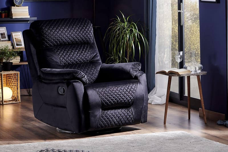 Reclinerfåtölj - Svart - Möbler - Stolar & fåtöljer - Fåtölj - Biofåtölj & reclinerfåtölj