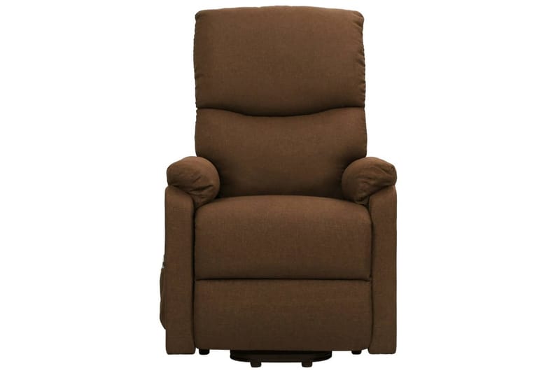 Reclinerfåtöljer med uppresningshjälp brun tyg - Brun - Möbler - Stolar & fåtöljer - Fåtölj - Biofåtölj & reclinerfåtölj