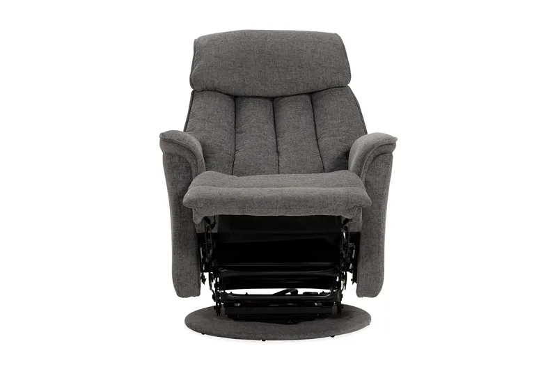 Umeå Fåtölj Snurr & Gung - Tyg Grå - Möbler - Stolar & fåtöljer - Fåtölj - Biofåtölj & reclinerfåtölj