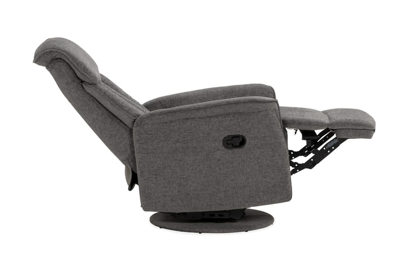 Umeå Fåtölj Snurr & Gung - Tyg Grå - Möbler - Stolar & fåtöljer - Fåtölj - Biofåtölj & reclinerfåtölj